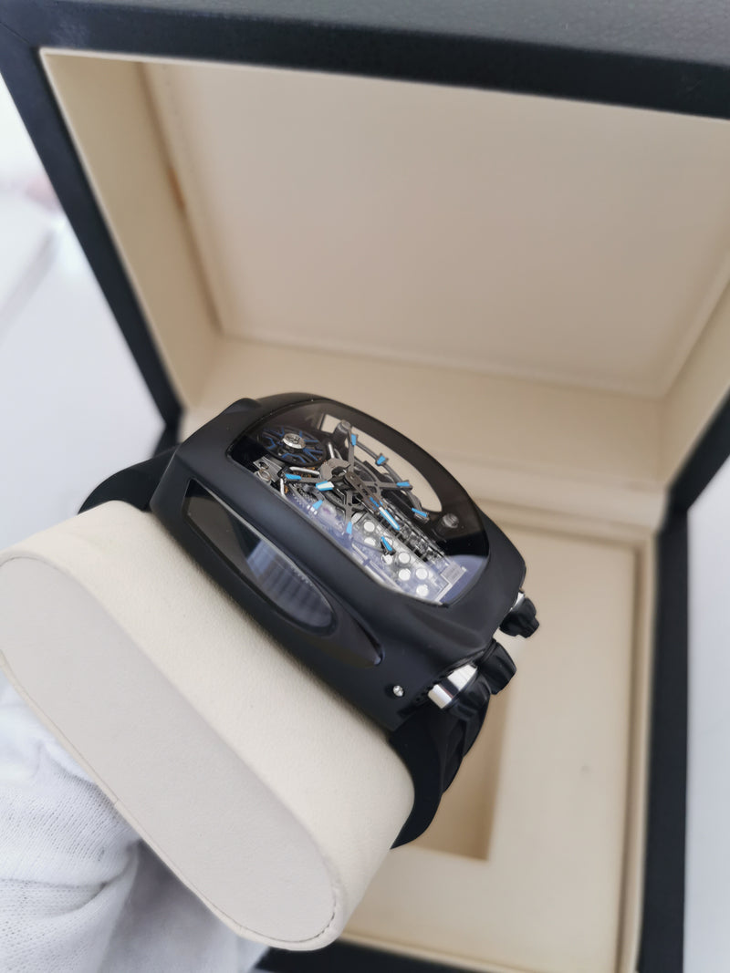 Jacob & Co. Epic X Skeleton - Detalhes em Azul
