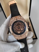 Hublot Big Bang Sang Bleu II King Gold Pavé
